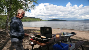 Stuart Lake - that deserves a nice breakfast
