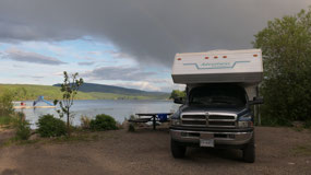 Burns Lake - camping on the lake