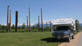 Hazelton - the famous totems in Kispiox