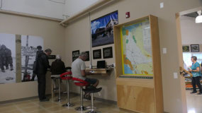Watson Lake - visitor info with wifi