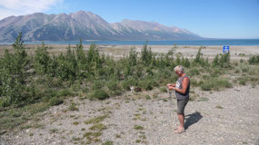 Kluane Lake - going for a walk