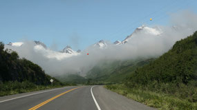 Worthington Glacier - and the clouds are in