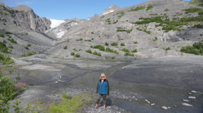 Worthington Glacier - we are at the viewpoint