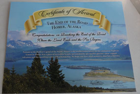 Homer - and we did made it to the end of the road