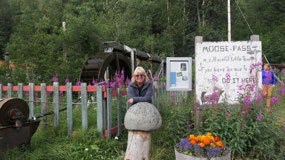 Moose Pass - at the famous water wheel
