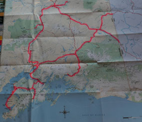 Our Route through Alaska
