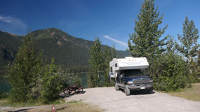 Muncho Lake PP - and right at the water