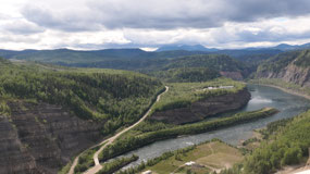 WAC Bennett Dam - viewpoint