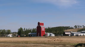 Alberta - farming - an old grain elevator