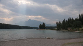 Banff - Two Jack lake - and it gets dark