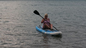 Banff - Two Jack lake - going paddling