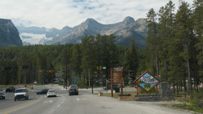 Heading into Lake Louise