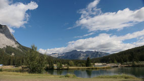 Breakfast in Banff with a view