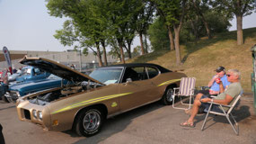 Calgary car show - all set up