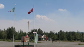 Beaver Creek - last town in Canada
