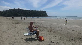 Wenderholm RP - setting up at the beach