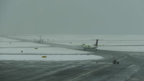 Vancouver Airport in Snow