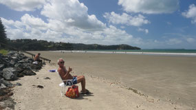 Orewa beach - time to relax
