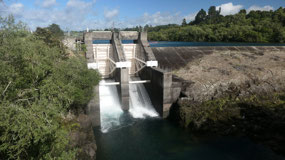 Taupo - the Rapids - and the water starts
