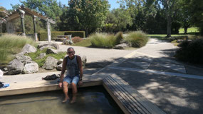 Rotorua - Kuirua Park - a hot foot bath