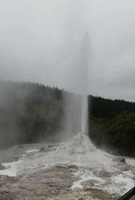 Wai-o-tapu - high up in the air