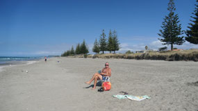 Ohope Beach - and we relax