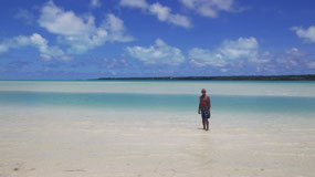 Aitutaki - sand bank at Ootu beach