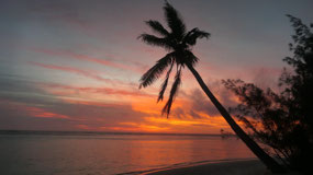 Rarotonga - a perfect sunset