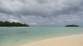 Rarotonga - Muribeach with the islands