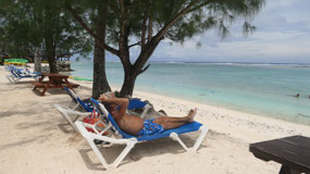 Rarotonga - our loungers