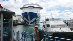 Auckland - our ship is here
