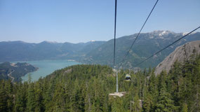 Sea-to-sky gondola - getting high up