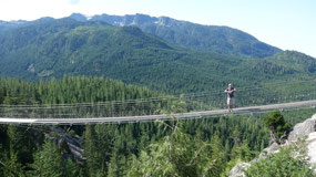 Sea-to-sky gondola - on the Suspension bridge