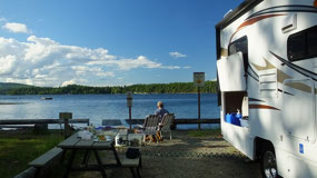 Comox Lake - our campsite