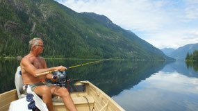 Ralph River - we try fishing
