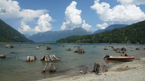 Ralph River - on the sand bank