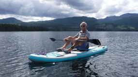 Upper Quinsamen Lake - relaxing