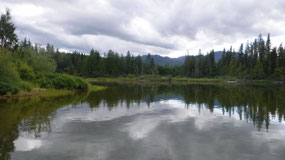 Wokas Lake - paddling on the lake
