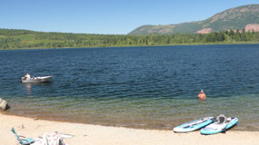 Nanaimo Lakes - cool down in the water