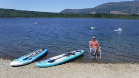 Nanaimo Lakes - let's sit in the lake