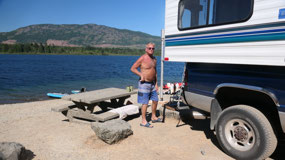 Nanaimo Lakes - set up for the day