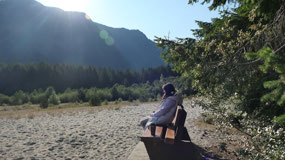 Buttle Lake - good morning sunshine