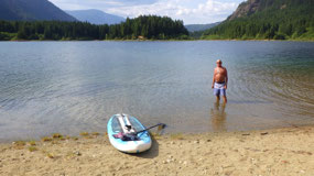 Buttle Lake - perfect for swimming