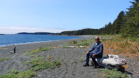 Friendly cove - down at the pebble beach