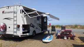 Weir's Beach - camping with a view
