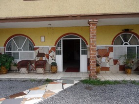 entrance to north rooms