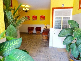 inside entrance to north rooms