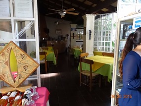 side dining area