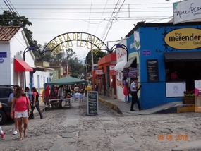 block entrance