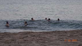 sunset swim